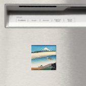 Hokusai - Fluss Tama in der Provinz Musashi Magnet (In Situ (Geschirrspüler))