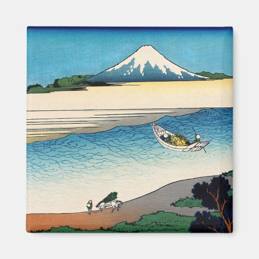 Hokusai - Fluss Tama in der Provinz Musashi Magnet (Vorne)