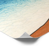 Hokusai - Fluss Tama in der Provinz Musashi Poster (Ecke)