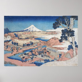 Hokusai - Fuji Katakura Teefelder, Suruga Poster