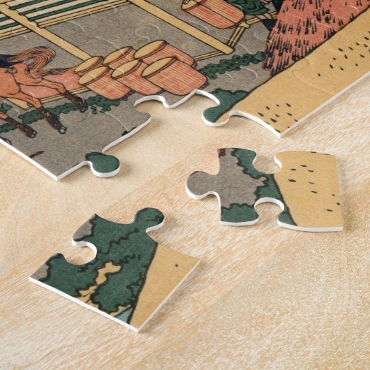 Hokusai - Fuji View Landschaft Jigsaw Puzzle (Seite)