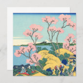 Hokusai Fuji von Gotenyama auf dem Tōkaidō Einladung (Vorne/Hinten)