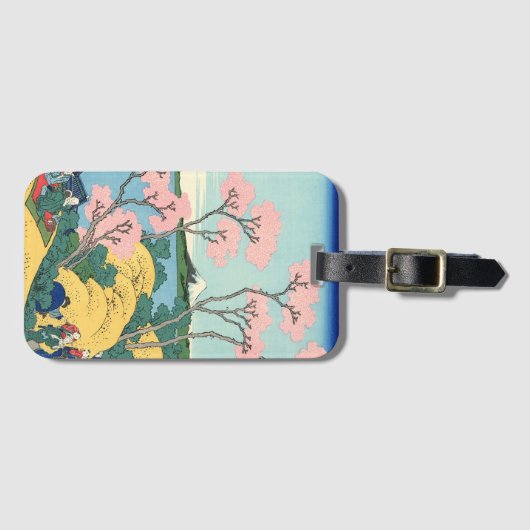 Hokusai Fuji von Gotenyama auf dem Tōkaidō Gepäckanhänger (Vorderseite (Horizontal))