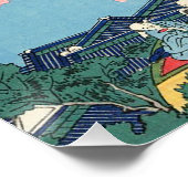 Hokusai Fuji von Gotenyama auf dem Tōkaidō in Shin Poster (Ecke)