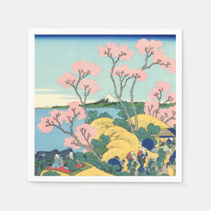 Hokusai Fuji von Gotenyama auf dem Tōkaidō Serviette