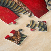 Hokusai Gold Japanisches Drachenpuzzle Puzzle (Seite)