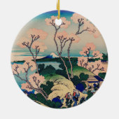 Hokusai - Goten-Yama-Hill Keramik Ornament (Hinten)