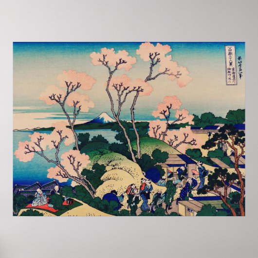 Hokusai - Goten-Yama-Hill Poster (Vorne)