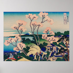 Hokusai - Goten-Yama-Hügel Poster