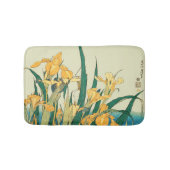 Hokusai Grasshopper und Iris Japan Badematte (Vorderseite)