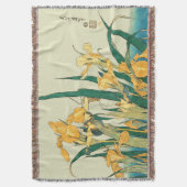 Hokusai Grasshopper und Iris Japan Decke (Vorderseite Vertikal)