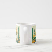 Hokusai Grasshopper und Iris Japan Espressotasse (Rückseite)