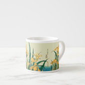 Hokusai Grasshopper und Iris Japan Espressotasse (Vorderseite Rechts)