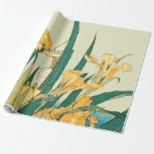 Hokusai Grasshopper und Iris Japan Geschenkpapier (Ungerollt)