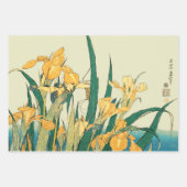 Hokusai Grasshopper und Iris Japan Geschenkpapier Set (Vorderseite)
