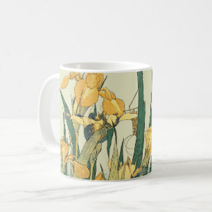Hokusai Grasshopper und Iris Japan Kaffeetasse