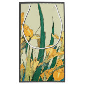 Hokusai Grasshopper und Iris Japan Kleine Geschenktüte (Rückseite)