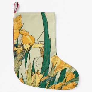 Hokusai Grasshopper und Iris Japan Kleiner Weihnachtsstrumpf