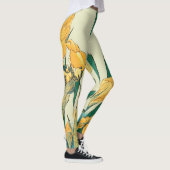 Hokusai Grasshopper und Iris Japan Leggings (Rechts)