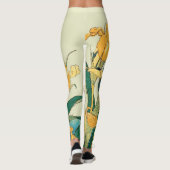 Hokusai Grasshopper und Iris Japan Leggings (Rückseite)