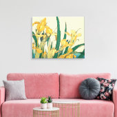 Hokusai Grasshopper und Iris Japan Leinwanddruck (Insitu (Wohnzimmer))