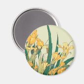 Hokusai Grasshopper und Iris Japan Magnet (Vorderseite/Rückseite)
