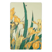 Hokusai Grasshopper und Iris Japan Mini Klemmbrett (Rückseite)