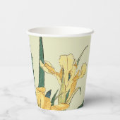 Hokusai Grasshopper und Iris Japan Pappbecher (Rückseite)