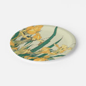 Hokusai Grasshopper und Iris Japan Pappteller (Schrägansicht)
