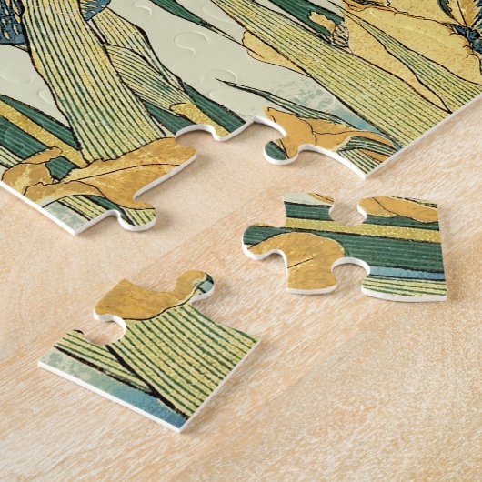 Hokusai Grasshopper und Iris Japan Puzzle (Seite)