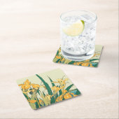 Hokusai Grasshopper und Iris Japan Rechteckiger Pappuntersetzer (Vor Ort)