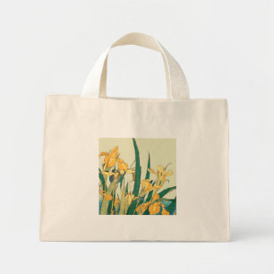 Hokusai grasshopper und iris japanese art mini stoffbeutel