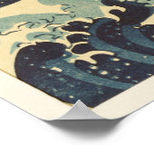 Hokusai Great Wave Off Kanagawa Poster (Ecke)