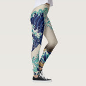 Hokusai Great Wave off Kanagawa. Vintage japanisch Leggings (Rechts)
