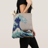 Hokusai Great Wave off Kanagawa. Vintage japanisch Tasche (Von Nahem)