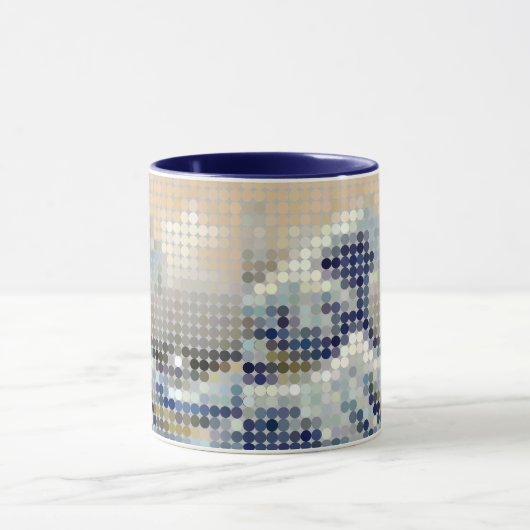 Hokusai "Great Wave" Pixel dot Tasse (Zentrum)
