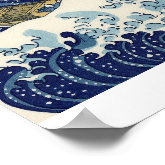 HOKUSAI Great Wave Poster (Ecke)