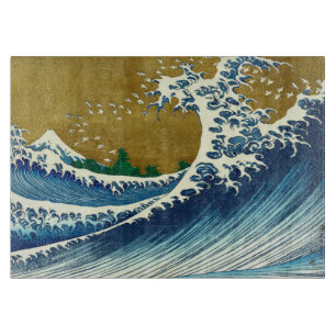Hokusai Große Welle Japan Vintage Ozean Schneidebrett