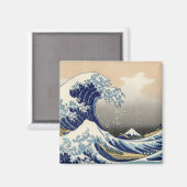 HOKUSAI Große Welle Magnet (Vorderseite/Rückseite)