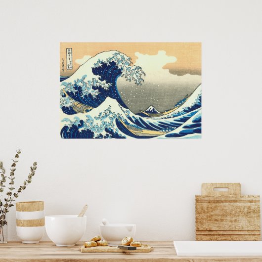 Hokusai große Welle Poster (Küche)