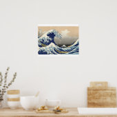 HOKUSAI Große Welle Poster (Küche)