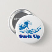 Hokusai große Welle surft oben Button (Vorne & Hinten)