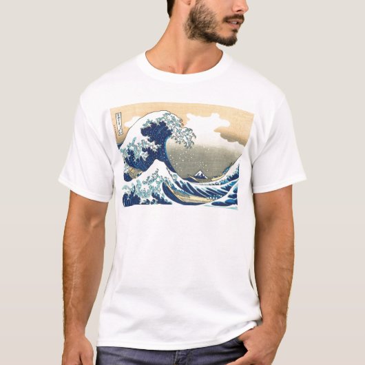 Hokusai große Welle T-Shirt (Vorderseite)