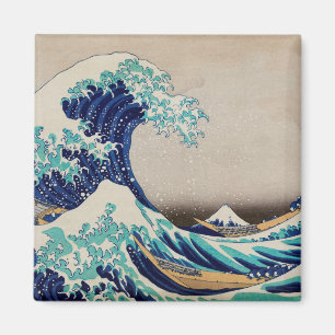 Hokusai Große Welle vor Kanagawa. Vintage Japan-Ku Magnet