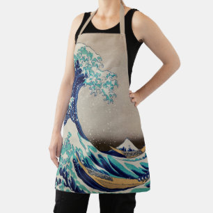 Hokusai Große Welle vor Kanagawa. Vintage Japan-Ku Schürze