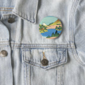 Hokusai Hakone See in der Provinz Sagami Button (Beispiel)