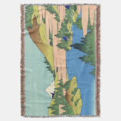 Hokusai Hakone See in der Provinz Sagami Decke (Vorderseite Vertikal)