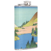 Hokusai Hakone See in der Provinz Sagami Flachmann (Rechts)