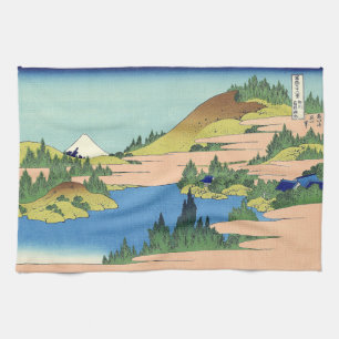 Hokusai Hakone See in der Provinz Sagami Geschirrtuch