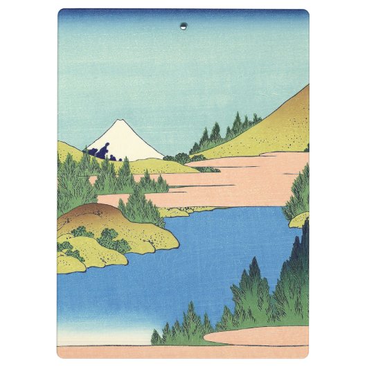 Hokusai Hakone See in der Provinz Sagami Klemmbrett (Rückseite)